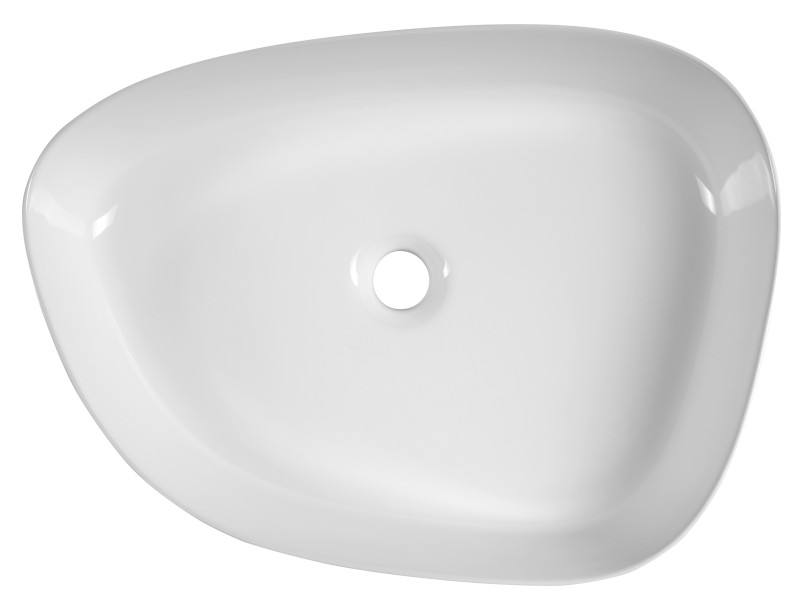 Keramické umyvadlo na desku, 55x42cm, bílá 55421