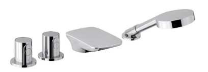GLAM čtyřprvková termostatická baterie na okraj vany, chrom GLAMTECH4