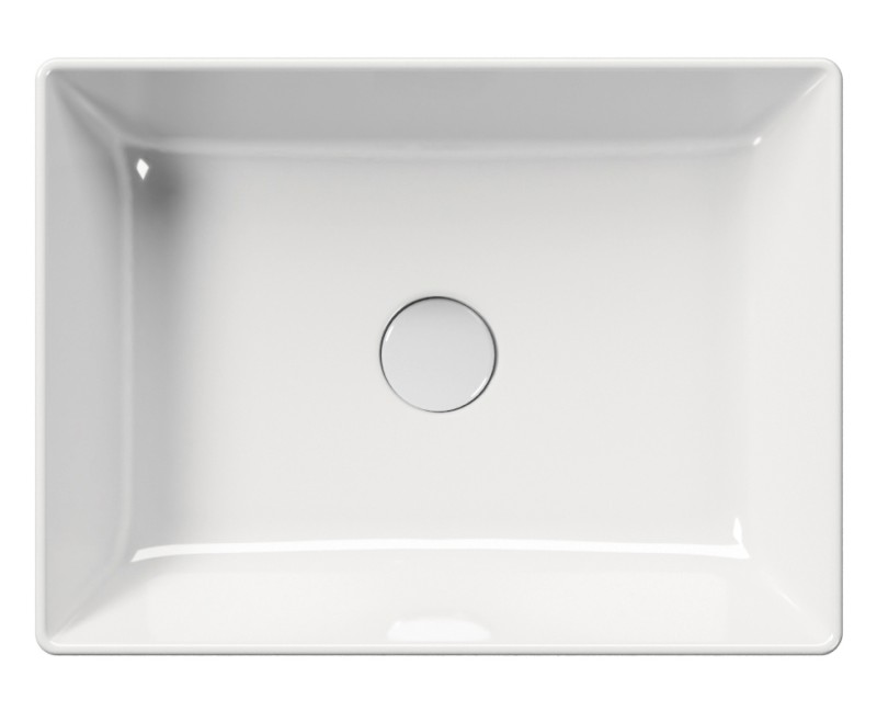 KUBE X keramické umyvadlo na desku, 50x37cm, bílá ExtraGlaze 942911