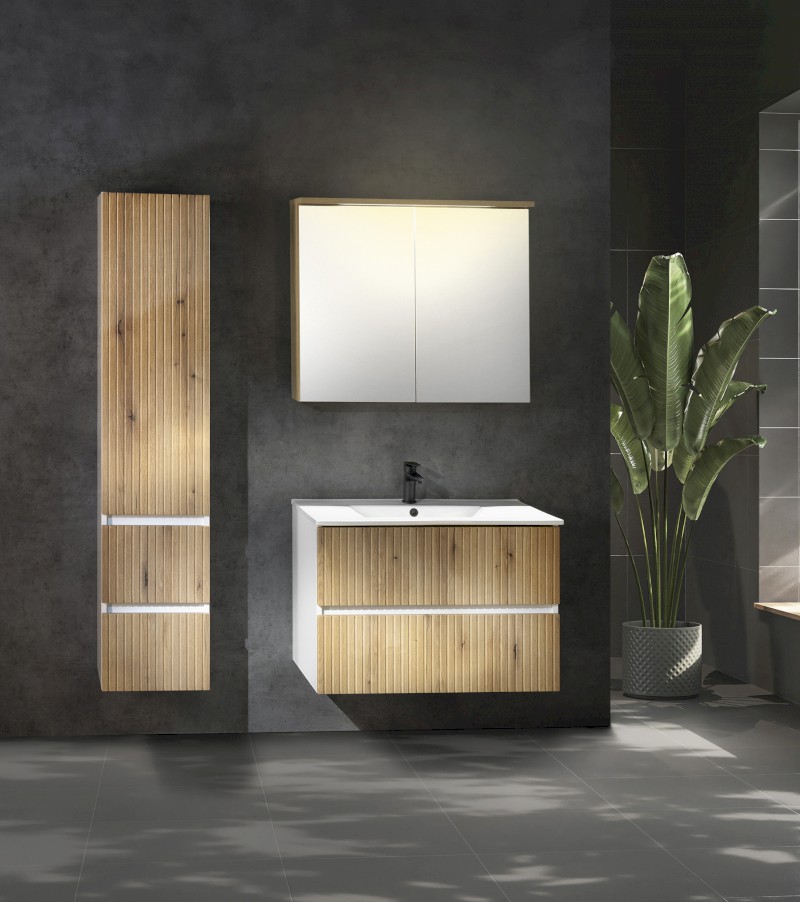 PANEDA STRIP umyvadlová skříňka 59,5x55x45,2cm, dub emporio PN360