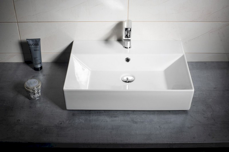 SISTEMA keramické umyvadlo 60x42cm, bílá 10SF50060