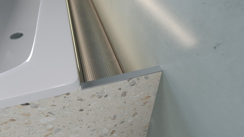 NIX nerezová vanová kapsa, 160cm, instalace do rohu 72461