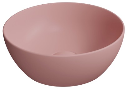 PURA keramické umývátko na desku, průměr 32cm, blush mat 885424