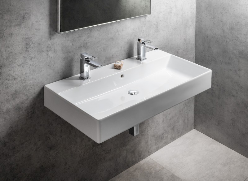 KUBE X keramické dvojumyvadlo 100x47cm, bílá ExtraGlaze 9423211