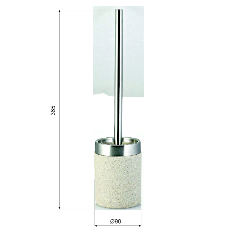 STONE WC štětka na postavení, béžová 22010411