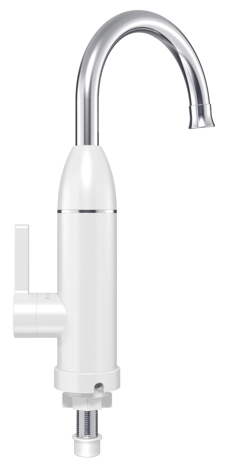 RIO elektrická vodovodní baterie s průtokovým ohřívačem vody, 230V, 3kW, bílá/nerez 211086