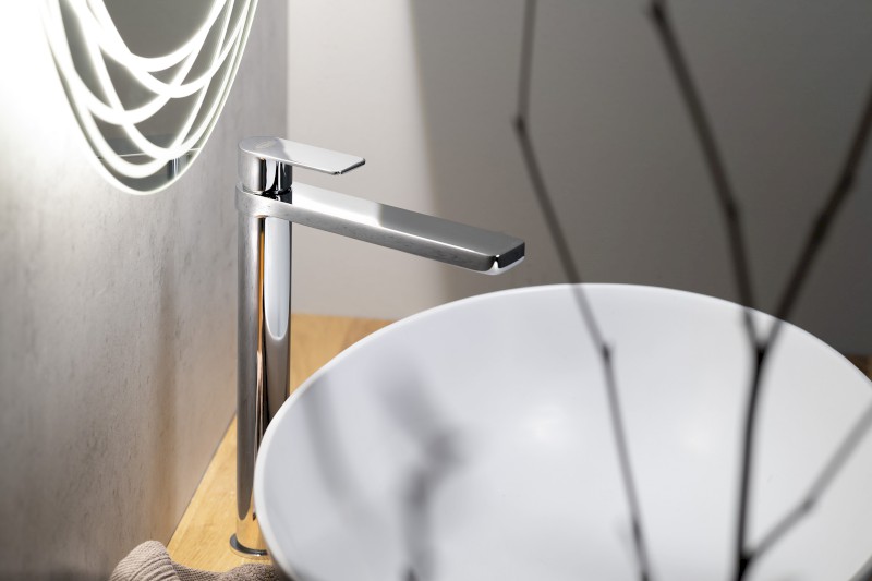 DAPHNE stojánková umyvadlová baterie vysoká, chrom DH601