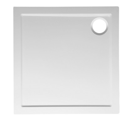 ELSE sprchová vanička z litého mramoru, čtverec 90x90cm, bílá 800.112.4