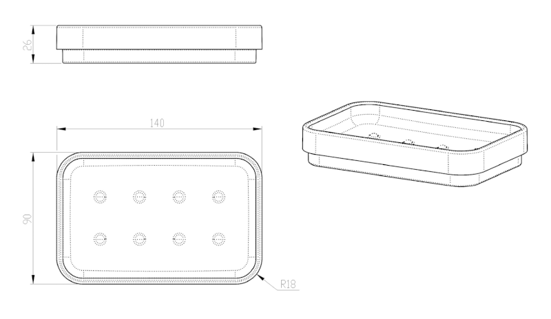 SEVENTY mýdlenka na postavení, béžová 631166