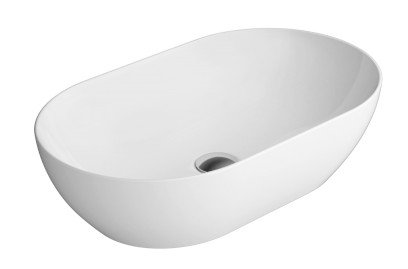 PURA keramické umyvadlo na desku 60x37cm, bílá ExtraGlaze 883411