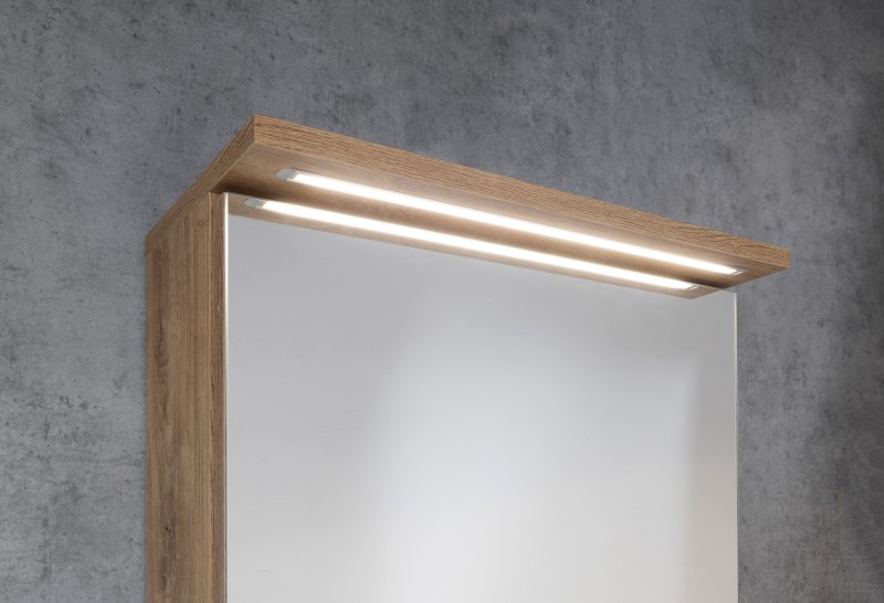 KAWA STRIP galerka s LED osvětlením 50x70x22cm, dub emporio WGL35S