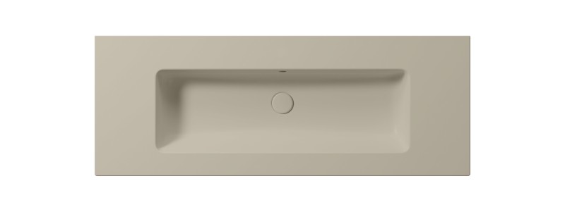 PURA keramické umyvadlo Slim 122x46cm, bez otvoru, creta mat 8887008