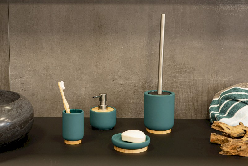 FANCY sklenka na postavení, tmavě zelená 2126105