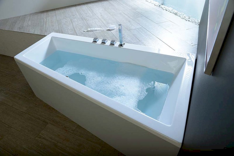 ANDRA R asymetrická vana 160x90x45cm, bílá 81541