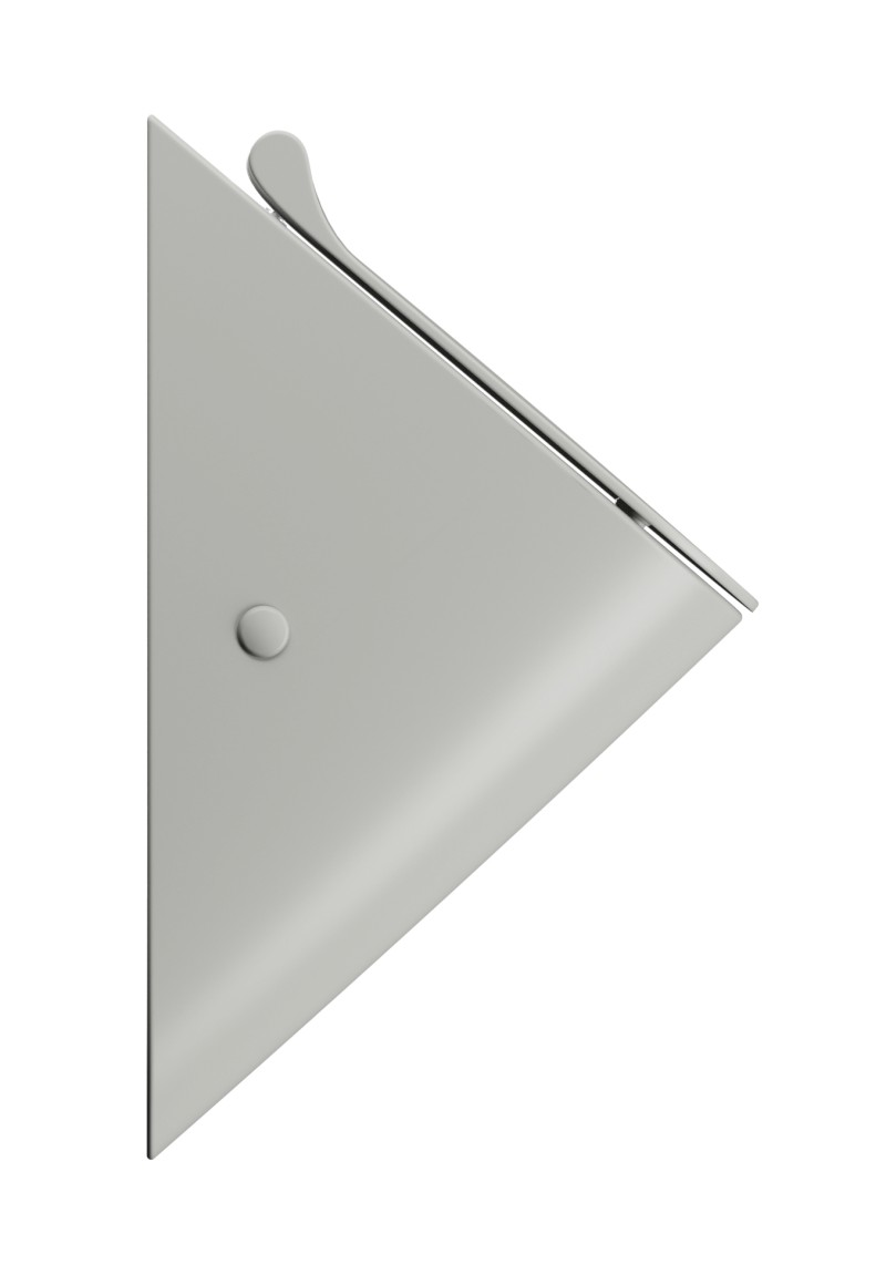 COMMUNITY urinál se zakrytým přívodem vody s otvory pro víko 31x54,5cm, cenere mat 769617