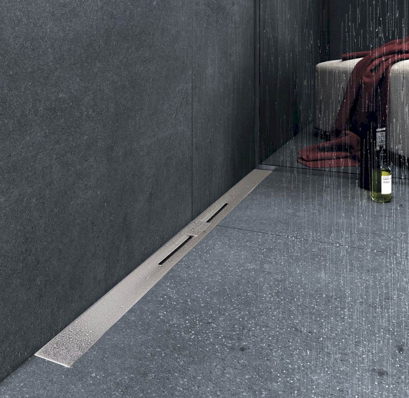 SLIM RIVER nerezový podlahový žlab s roštem, L.400-1000, DN50 RV100