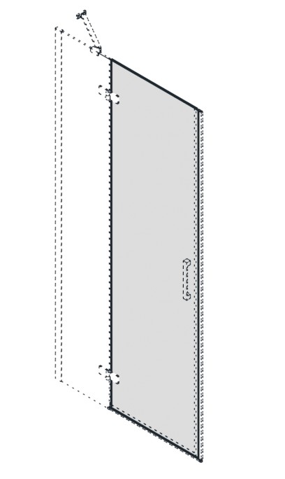 TRINITY otočný díl dveří do niky, sklo mat, levé GT1200ML