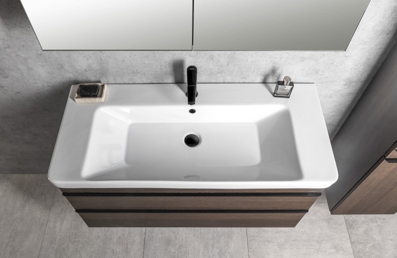 THALIE 105 keramické umyvadlo nábytkové 105x46cm, bílá TH11105