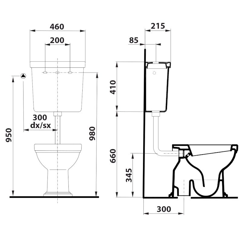 CLASSIC splachovací nádržka nízká, bílá ExtraGlaze 879011