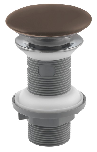 Umyvadlová výpust 5/4“, click-clack, keramická zátka, 20-70mm, taupe 38TP0164I