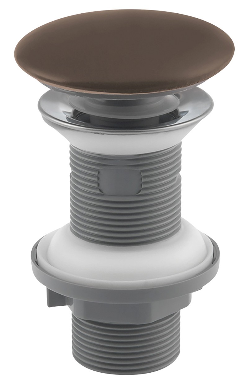Umyvadlová výpust 5/4“, click-clack, keramická zátka, 20-70mm, taupe 38TP0164I