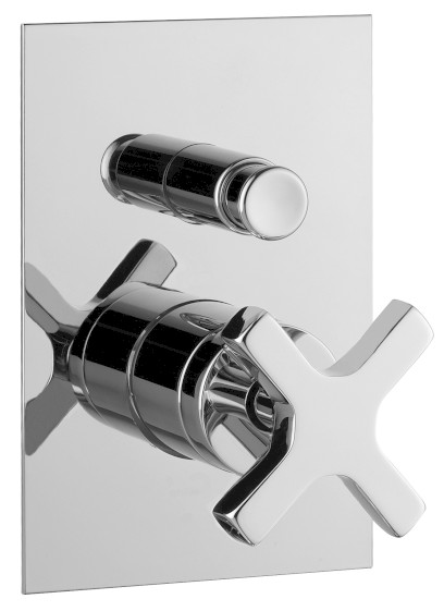 TRAX podomítková sprchová baterie, 2 výstupy, chrom 685