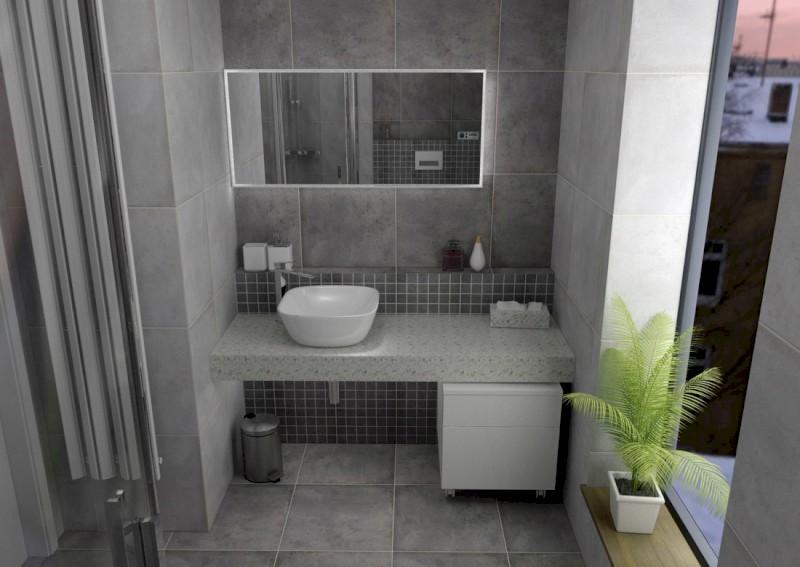 TAILOR rockstone deska 80x50 cm, provedení límce F TR080F