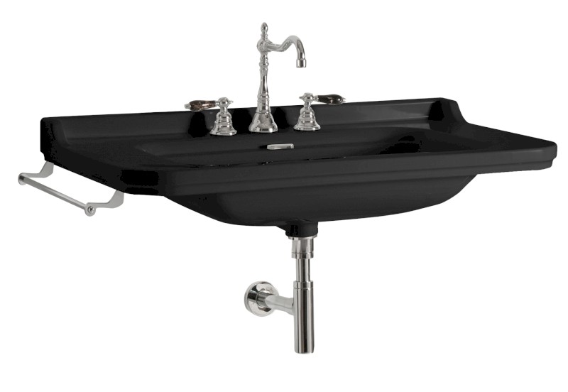 WALDORF keramické umyvadlo 100x55cm, černá mat 4142K7