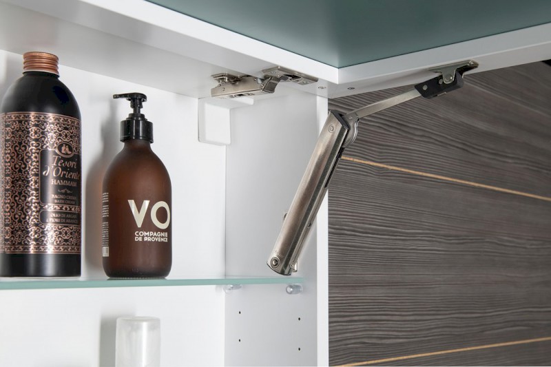 CLOE galerka s LED osvětlením 100x50x18cm, bílá CE100-0030