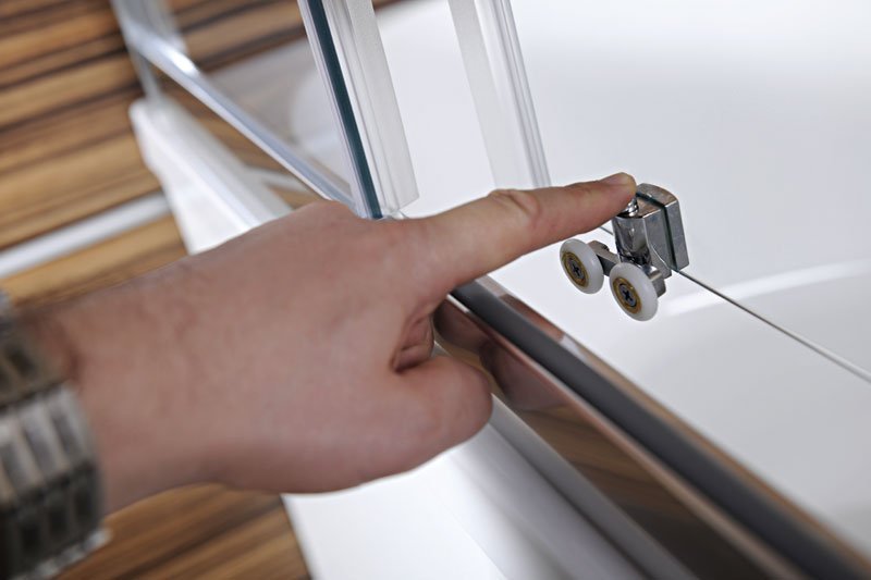 CARMEN sprchová čtvercová zástěna 800x800x1650mm, čiré sklo MD5216