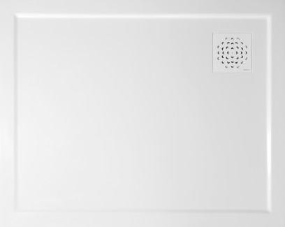 XENA sprchová vanička z litého mramoru, obdélník 100x80cm, bílá HX10080