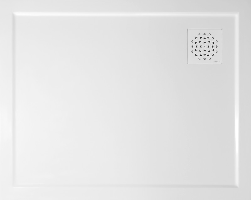 XENA sprchová vanička z litého mramoru, obdélník 100x80cm, bílá HX10080