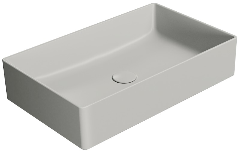 KUBE X keramické umyvadlo na desku, 60x37cm, cenere mat 945317