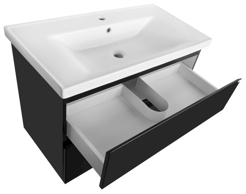 ALTAIR umyvadlová skříňka 86,5x60x45cm, černá mat AI690