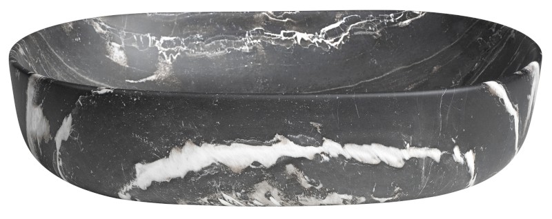 CALEO keramické umyvadlo na desku, 60x42cm, carnico mramor CA590CM