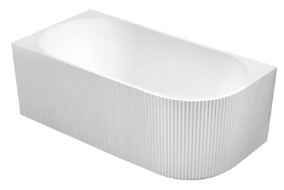 TIBERA STRIP L rohová stojící vana, 150x75cm, bílá E1047G