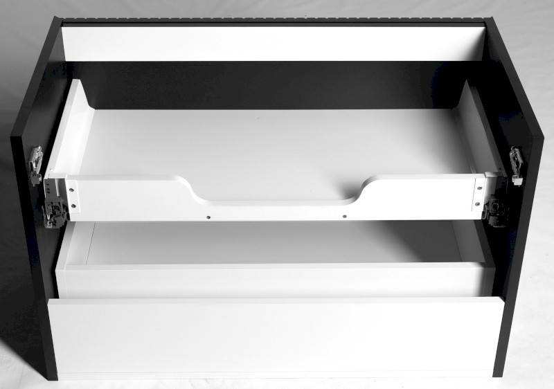 FILENA umyvadlová skříňka 82x51,5x43cm, černá mat strip FID1285BS