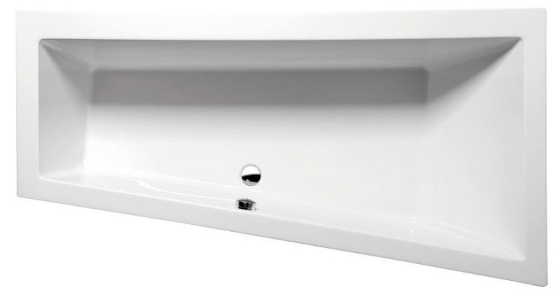 ANDRA R SLIM asymetrická vana 180x90x45cm, bílá 78771S