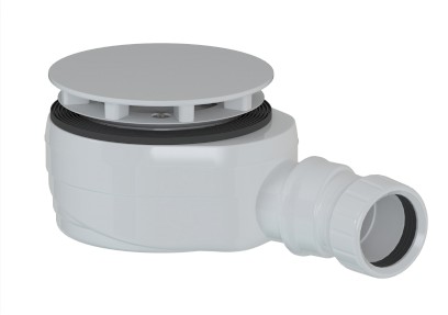 Vaničkový sifon, průměr 90mm, DN40, nízký, krytka bílá 17916W