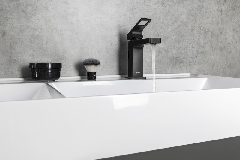 FORATA stojánková umyvadlová baterie, černá mat FT002/15