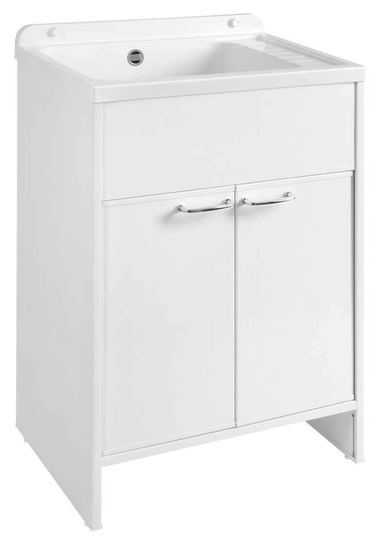 Skříňka pod výlevku 58,2x78x38,3cm, plast, bílá PI28038