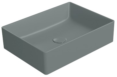 KUBE X keramické umyvadlo na desku, 50x37cm, agave mat 942904