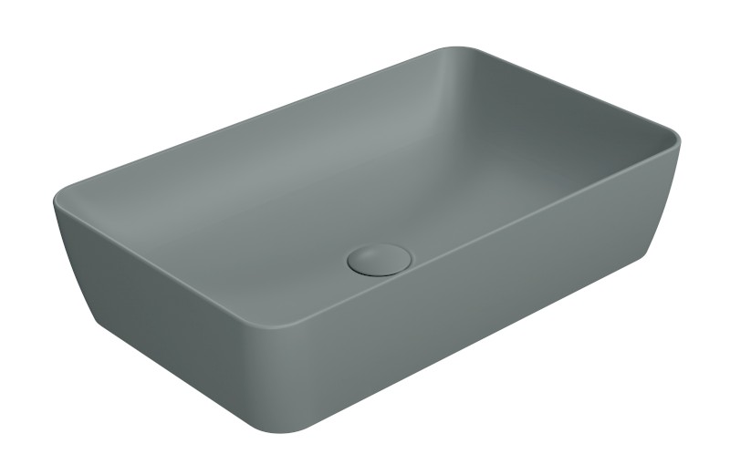 NUBES keramické umyvadlo na desku 60x38cm, agave mat 903604