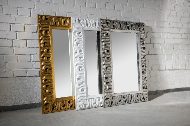 ZEEGRAS zrcadlo ve vyřezávaném rámu 70x100cm, zlatá IN448