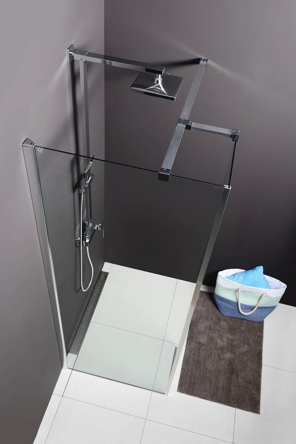 MODULAR SHOWER stěna k instalaci na zeď, pro připojení pevného panelu, 1000 mm MS2A-100