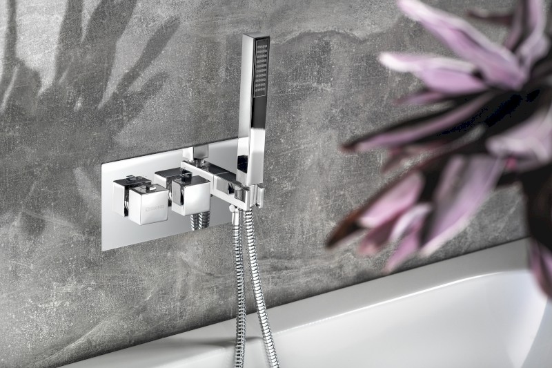 LATUS podomítková sprchová termostatická baterie vč. sprchy, 2/3 výstupy, chrom 1102-45