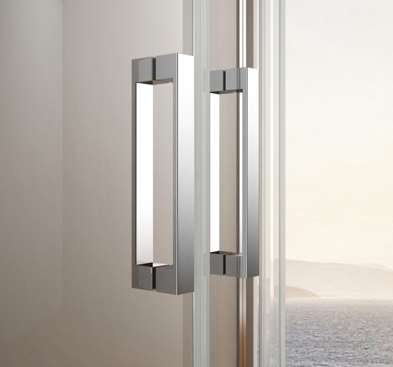 BORG čtvercová sprchová zástěna 900x900x1950 mm, čiré sklo 751.190.1