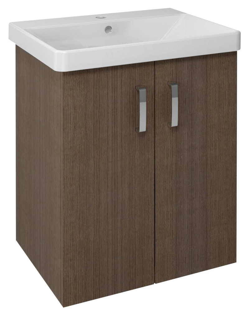 THEIA umyvadlová skříňka 56,4x70x44,2cm, 2xdvířka, borovice rustik TH062-1616