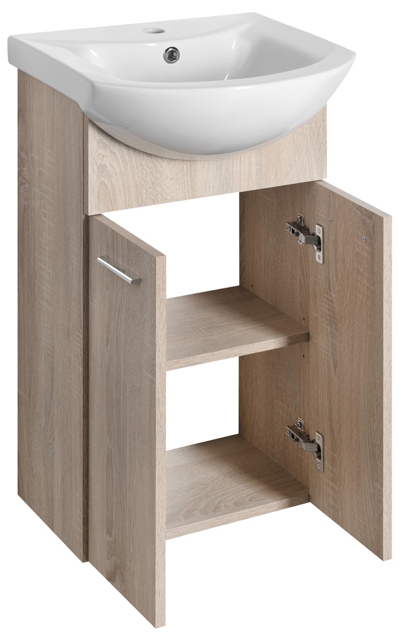 ZOJA umyvadlová skříňka 41,5x74x25,3cm, dub platin 51144