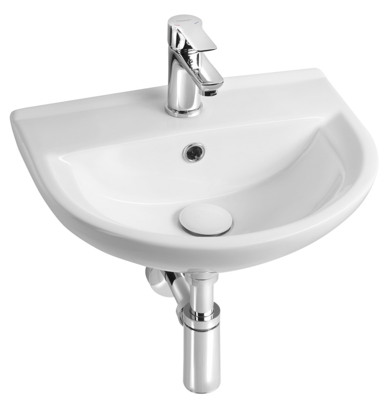 SPIRAL keramické umyvadlo 43x35cm, bílá 201.081.0